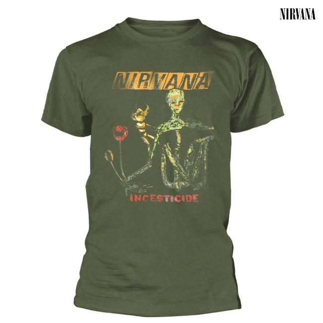 Nirvana / ニルヴァーナ - INCESTICIDE Tシャツ(グリーン) | Tシャツ 