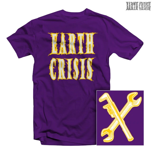【期間限定】EARTH CRISIS / アース・クライシス - WRENCHES Tシャツ(パープル)