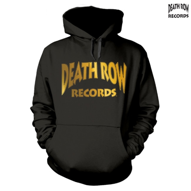 Death Row Records / デス・ロウ・レコード - DRR 30TH LOGO  プルオーバーパーカー(ブラック)-バンドＴシャツのPositiveDive（ポジティブダイブ）