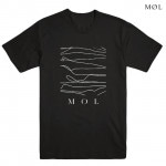 MØL (MOL) / モル - LINES Tシャツ (ブラック)