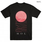 MØL (MOL) / モル - LINES & CIRCLES Tシャツ (ブラック)