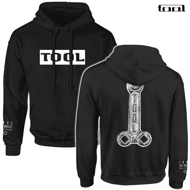 TOOL パーカー Logo Spanner ブラック　XL TOOL / トゥール - LOGO/SPANNER プルオーバーパーカー(ブラック