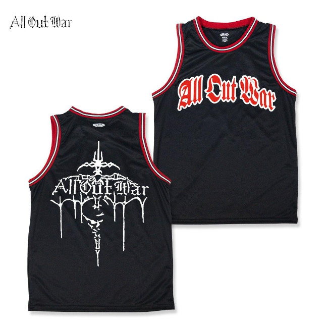 ALL OUT WAR バスケジャージ タンクトップ NYHC