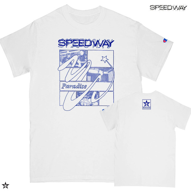 Speedway / スピードウェイ - PARADISE Tシャツ(ホワイト)