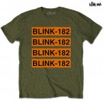 Blink 182 / ブリンク 182 - LOG REPEAT Tシャツ (ミリタリーグリーン)