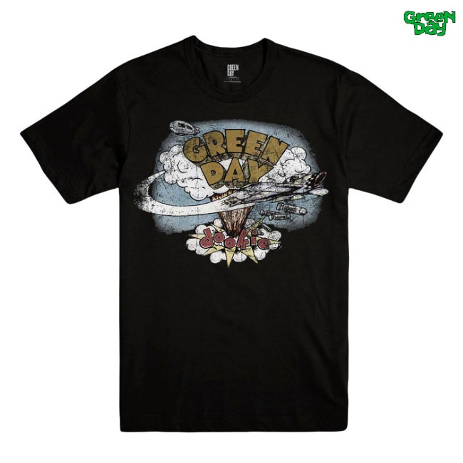 Green Day / グリーン・デイ - DOOKIE VINTAGE Tシャツ(ブラック