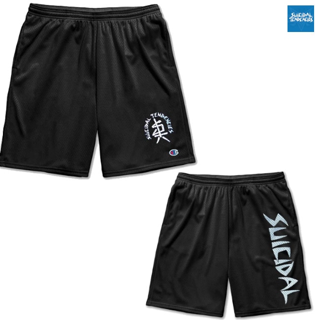 【期間限定】Suicidal Tendencies /スイサイダル・テンデンシーズ - OG Suicidal Athletic メッシュパンツ・ショーツ(ブラック)