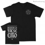 Onelinedrawing / ワンラインドロウィング - DEATH TO FALSE EMO Tシャツ(ブラック)