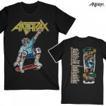 Anthrax / アンスラックス - SPREADING SKATER NOTMAN VINTAGE Tシャツ(ブラック)