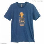 Youth Fountain / ユース・ファウンテン - SAD FACE Tシャツ(インディゴブルー)