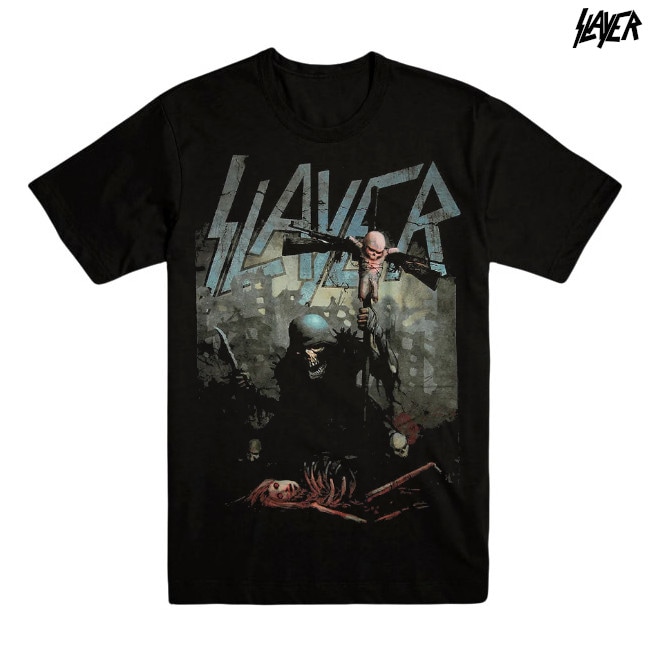 Slayer / スレイヤー - SOLDIER CROSS Tシャツ(ブラック)