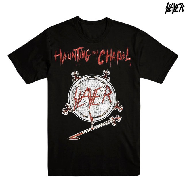 Slayer / スレイヤー - HAUNTING THE CHAPEL Tシャツ(ブラック)