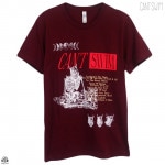 Can't Swim /キャント・スウィム - CHANGE OF PLANS TRACKLIST Tシャツ(マルーン)