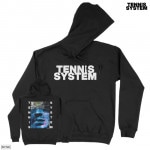 Tennis System / テニス・システム - AUTOPHOBIA WHITE LOGO プルオーバーパーカー(ブラック)
