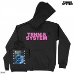 Tennis System / テニス・システム - AUTOPHOBIA PINK LOGO プルオーバーパーカー(ブラック)