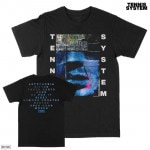 Tennis System / テニス・システム - AUTOPHOBIA Tシャツ(ブラック)