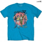 Gorillaz / ゴリラズ - GROUP CIRCLE RISE Tシャツ(ブルー)