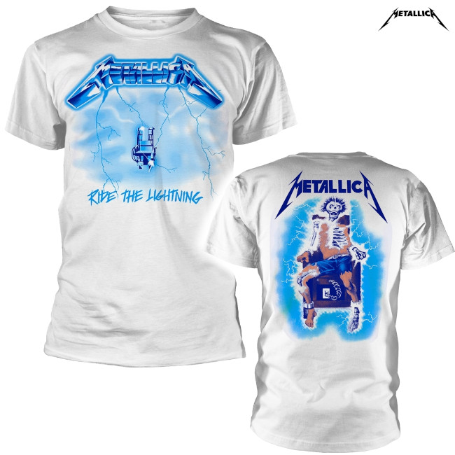 Metallica / メタリカ - RIDE THE LIGHTNING Tシャツ (ホワイト) | T