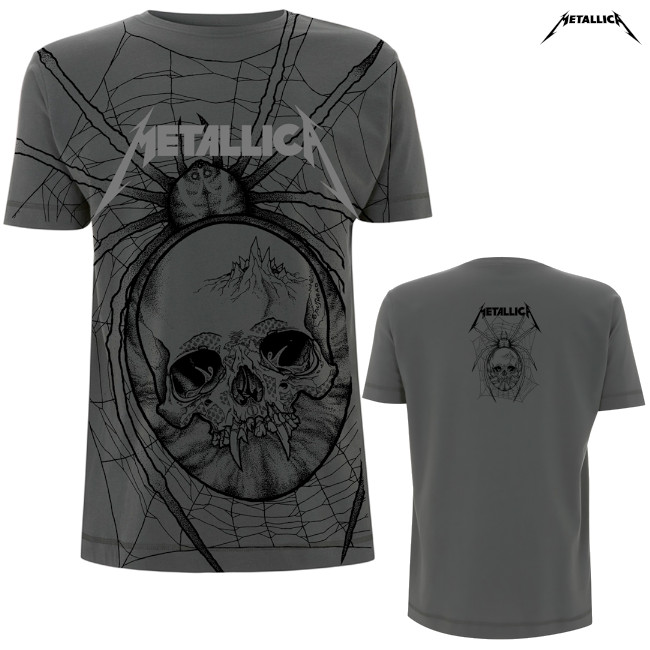 Metallica / メタリカ - SPIDER (ALL OVER) Tシャツ (グレー) | T 
