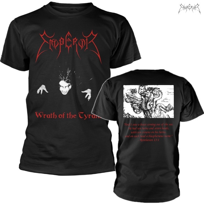Emperor / エンペラー - WRATH OF THE TYRANT Tシャツ(ブラック
