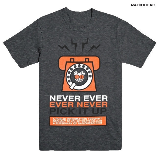 Radiohead / レディオヘッド - NEVER PICK IT UP Tシャツ