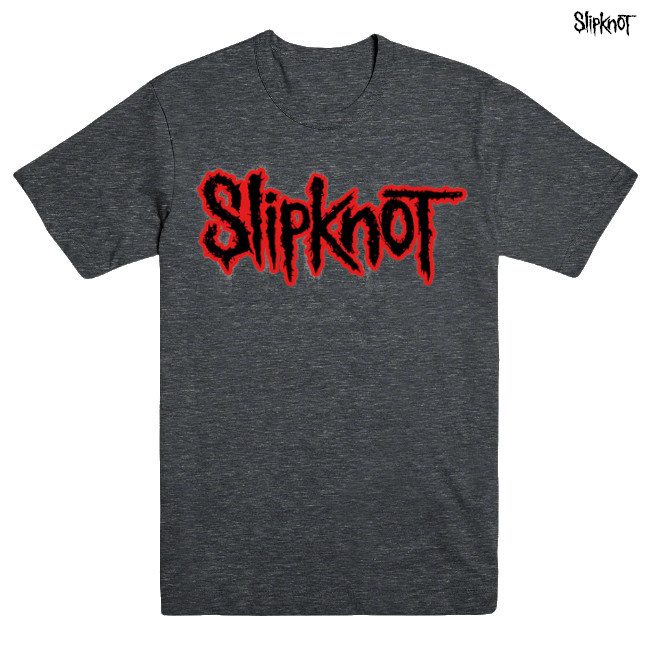 Slipknot / スリップノット - LOGO WASH Tシャツ(グレー) | Tシャツ 