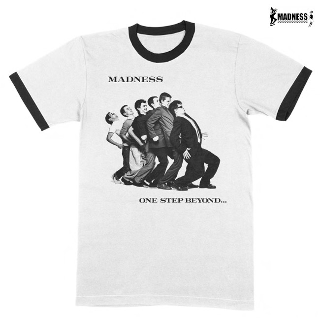 Madness / マッドネス - ONE STEP BEYOND リンガーTシャツ(ホワイト 