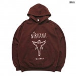 Nirvana / ニルヴァーナ - IN UTERO OUTLINEプルオーバーパーカー(ブラウン)