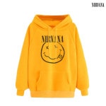 Nirvana / ニルヴァーナ - INVERSE SMILEY プルオーバーパーカー(イエロー)