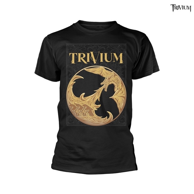 Trivium / トリヴィアム - GOLD DRAGON Tシャツ (ブラック)