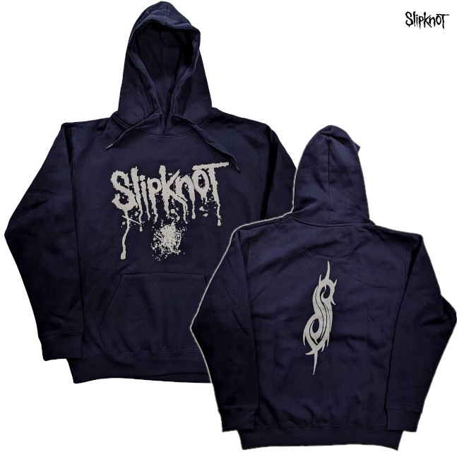 SLIPKNOT】スリップノット「LOGO NAVY」プルオーバーパーカー slipknot