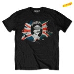 Sex Pistols / セックス・ピストルズ - GOD SAVE THE QUEEN FLAG Tシャツ (ブラック)