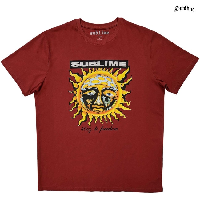 Sublime / サブライム - GRN 40 OZ Tシャツ(レッド) | Tシャツ