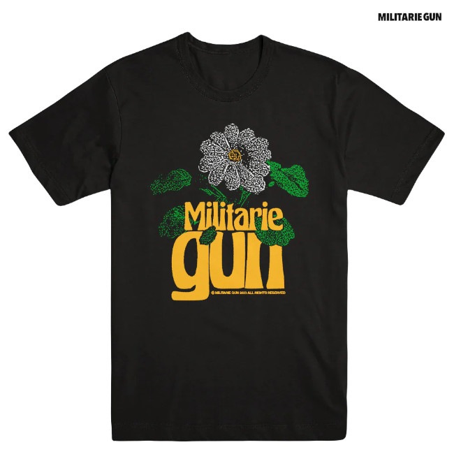 Militarie Gun / ミリタリー・ガン AIN'T NO FLOWERS Tシャツ (ブラック) Tシャツ バンドT