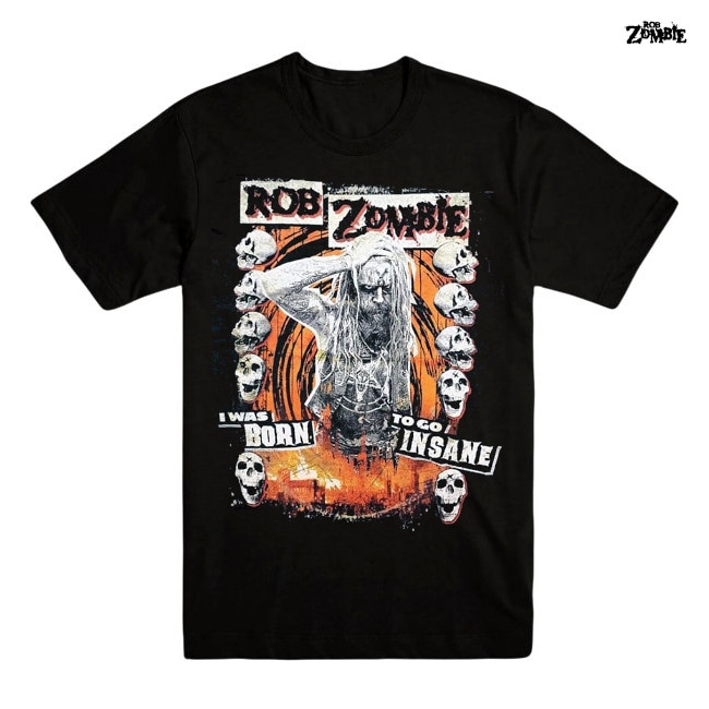 ロブゾンビ Ｔシャツ ホワイトゾンビ ROB ZOMBIE ビリーアイリッシュ Rob Zombie / ホワイト・ゾンビ - I WAS BORN TO GO INSANE Tシャツ