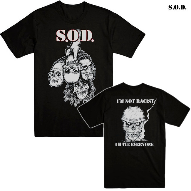 S.O.D. / ストームトゥルーパーズ・オブ・デス PHSOD Tシャツ (ブラック) Tシャツ バンドTシャツの