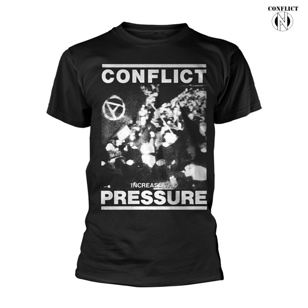 Conflict / コンフリクト - INCREASE THE PRESSURE Tシャツ (ブラック 