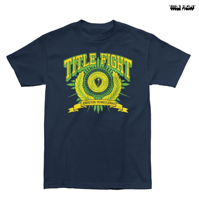 Title Fight / タイトルファイト - CREST Tシャツ (ネイビー) | T