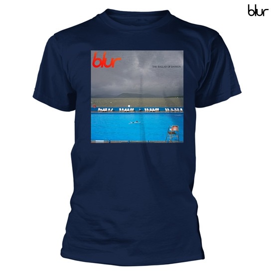 Blur / ブラー - THE BALLAD OF DARREN Tシャツ(ネイビー) | Tシャツ
