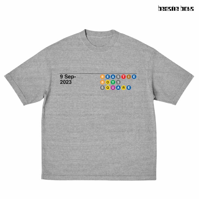 BEASTIE BOYS Tシャツ グレー Beastie Boys /ビースティー・ボーイズ - SQUARE SUBWAY Tシャツ