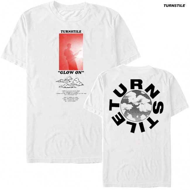TURNSTILE ターンスタイル Tシャツ ホワイト　Lサイズ　試着のみ TURNSTILE ターンスタイル Tシャツ ホワイト Lサイズ 試着のみ