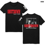 Shutdown / シャットダウン - AGAINST ALL ODDS Tシャツ (ブラック)