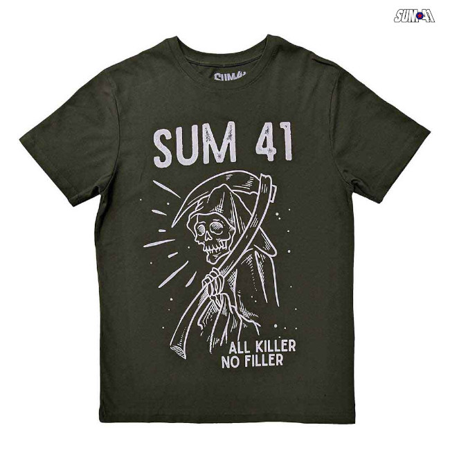 SUM 41 / サム・フォーティーワン - REAPER Tシャツ (グリーン