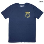 Nirvana / ニルヴァーナ - MINI HAPPY FACE Tシャツ(ネイビー)