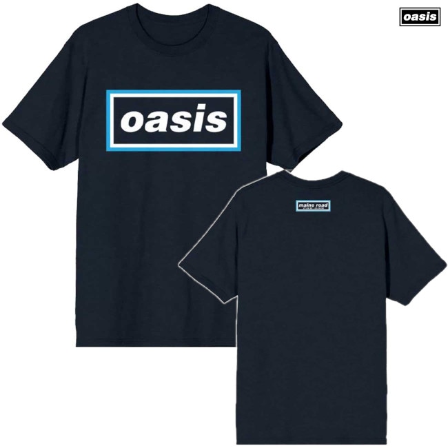 全国送料無料・イイ店 Oasis / オアシス - Maine Road Event Logo Tシャツ(ネイビー トップス