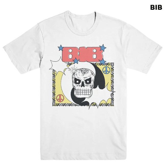BIB / ビブ - Peace And Skull Tシャツ (ホワイト) | Tシャツ