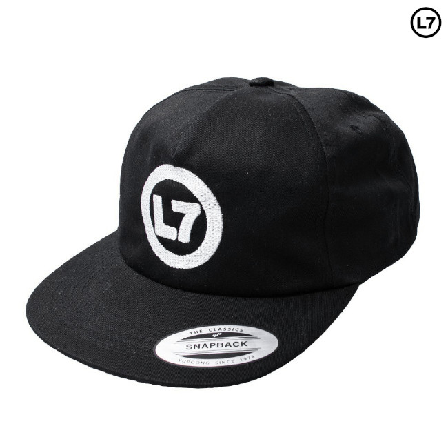 L7 / エル・セブン - Spray Logo スナップバック・キャップ(ブラック