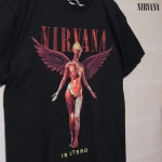 【即納】Nirvana / ニルヴァーナ - IN UTERO Tシャツ(ブラック)