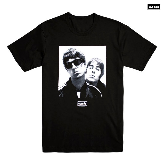OASIS Noel&Liam Boxed Photo　オフィシャル Tシャツ Oasis / オアシス - Noel & Liam Boxed Photo Tシャツ(ブラック) | T