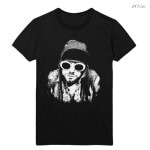 Kurt Cobain / カート・コバーン - One Colour Tシャツ(ブラック)